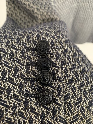 Chaqueta Zara Man Azul y Gris