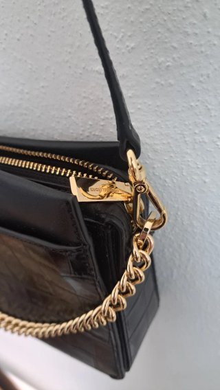 Bolso Negro Michael Kors Cadena Dorada