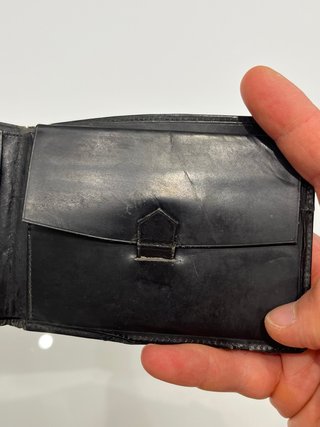Portafogli Uomo Vera Pelle Vintage Nero