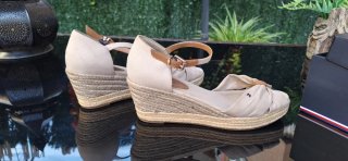 Sandalias esparto Tommy Hilfiger beige