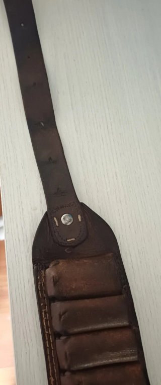 Cartuccera vera pelle cal. 12 vintage