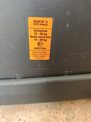 Silla de coche Britax Römer negra 15 a 36kg
