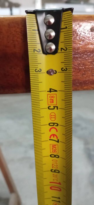 Barra de bar de madera maciza