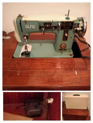 Máquina de coser Alfa - Funciona