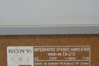 Amplificador Sony TA-212 Hifi 70s