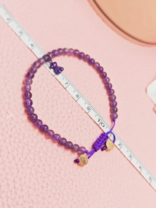 Pulsera Tous Amatista Oso bold metalizado cuerdas