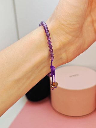 Pulsera Tous Amatista Oso bold metalizado cuerdas