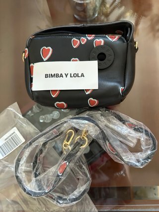 Bolso Bimba y Lola Negro y Rojo
