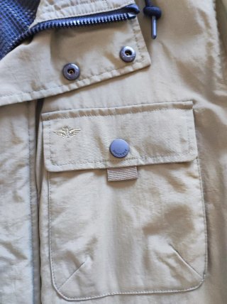 Chaqueta Dockers Verde Impermeable gabardina