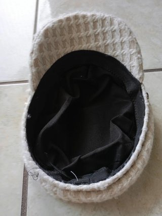 Set 2 cappelli panna e nero