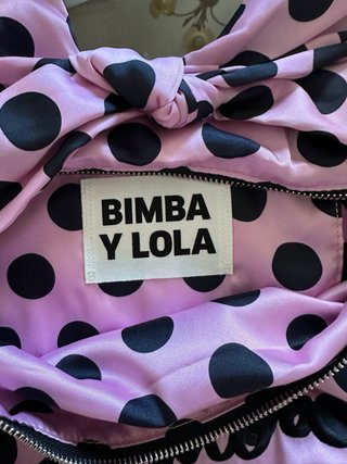 Bolso Bimba y Lola lunares rosa y negro
