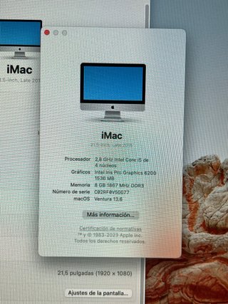 iMac 21,5'' Late 2015