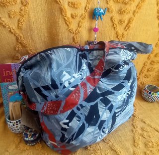 BOLSO CON DOS CARAS SEDA India TOTE.EnvíoGratis.