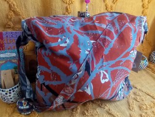 BOLSO CON DOS CARAS SEDA India TOTE.EnvíoGratis.