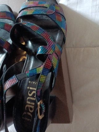 Sandalias Dansi Piel Mujer Talla 38 Multicolor