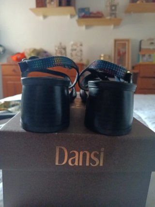 Sandalias Dansi Piel Mujer Talla 38 Multicolor
