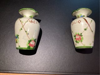 Set Olio e Aceto Ceramica Decorata