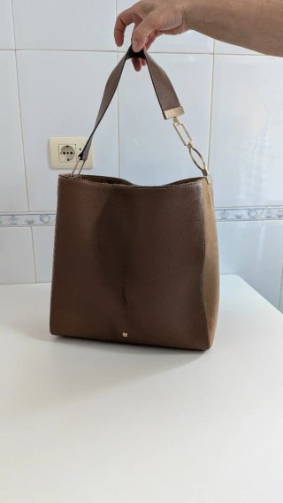 Bolso Purificación García piel marrón