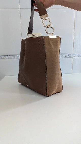 Bolso Purificación García piel marrón