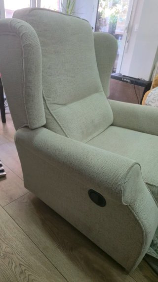 Sillón Butaca Beige Tela