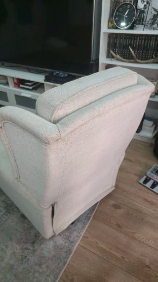 Sillón Butaca Beige Tela