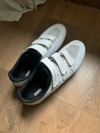 Zapatillas bici carretera Van Rysel blancas
