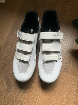 Zapatillas bici carretera Van Rysel blancas
