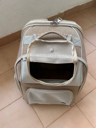 Mochila Trixie Willow 38x25x45cm Beige/Marrón