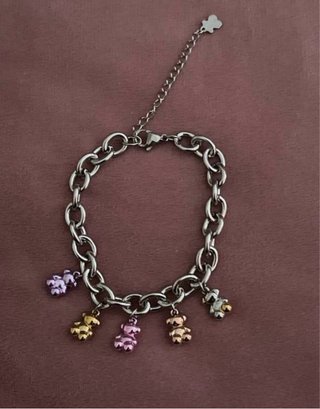 Pulsera osos acero inoxidable