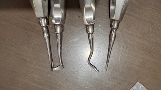 Set de 6 Elevadores Dentales Acero Inoxidable