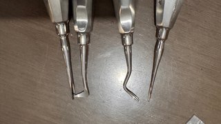 Set de 6 Elevadores Dentales Acero Inoxidable