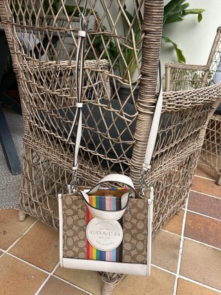 Bolso Coach Marrón Multicolor