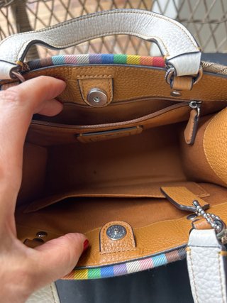 Bolso Coach Marrón Multicolor