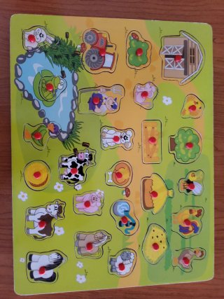 Puzzle de madera granja