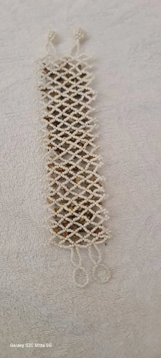 Artesanal Pedras Naturais com Miçangas