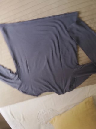 Camiseta Zara manga larga azul