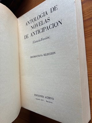 Antología de novelas de anticipación