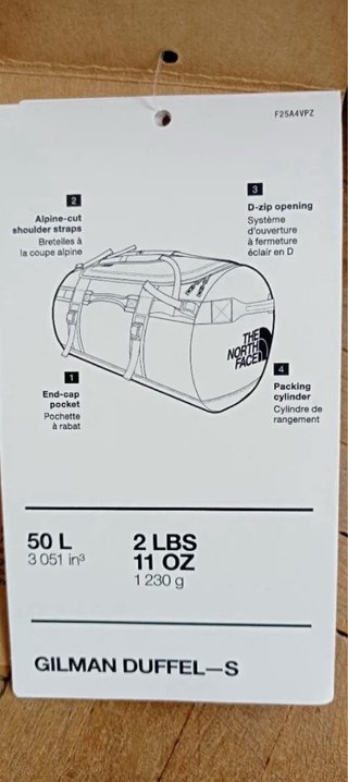 Bolsa The North Face Duffel S Negra Nueva
