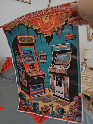 Poster Tela Arcade Retrò Anni '80