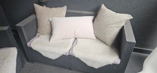 Conjunto de jardín gris