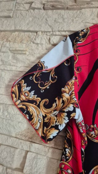 Vestido estampado barroco