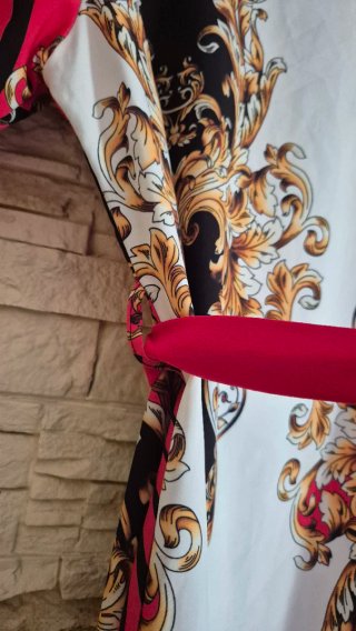 Vestido estampado barroco