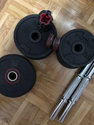 Pesas gimnasio 2.5kg y 2.2kg