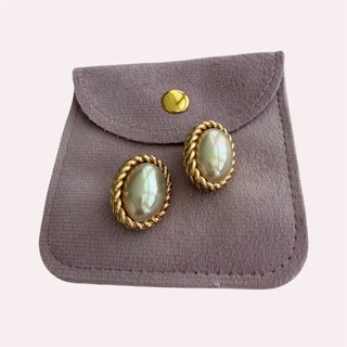 Pendientes Dior Perla Clip Vintage Oro