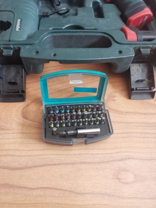 Taladro Atornillador Metabo + Set Puntas Wolfcraft