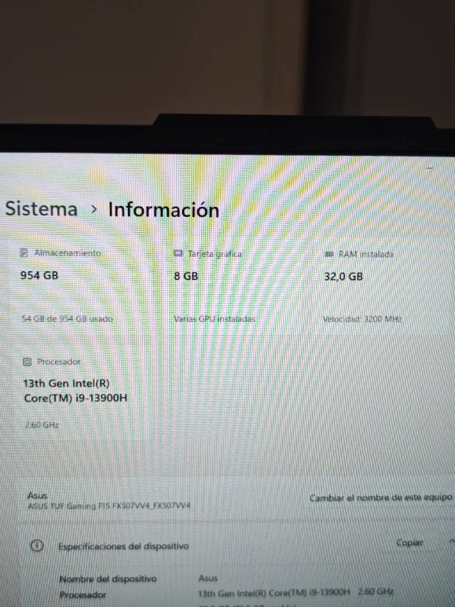 Portátil Gaming Asus I9/GTX 4060/ 32gb