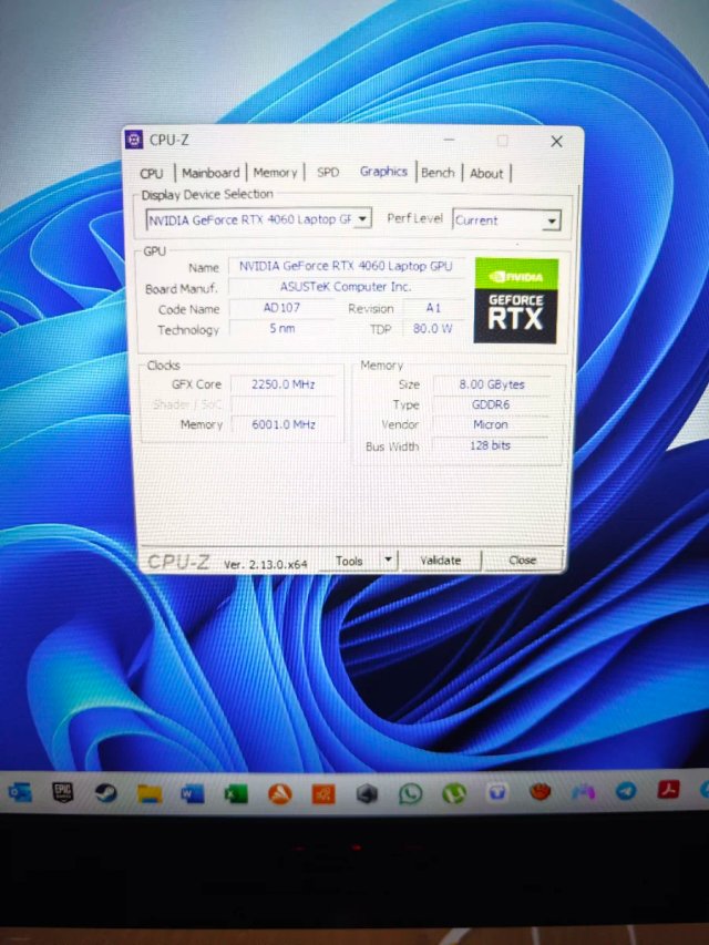 Portátil Gaming Asus I9/GTX 4060/ 32gb