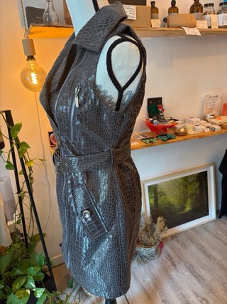 Vestido vintage gris Talla L/40