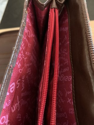 Cartera Desigual pájaro bordado