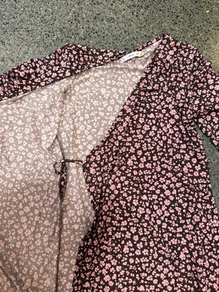 Vestido elástico floral Mango